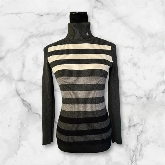 Lauren Ralph Lauren cotton blend turtleneck sz XS 006 - Picture 1 of 2